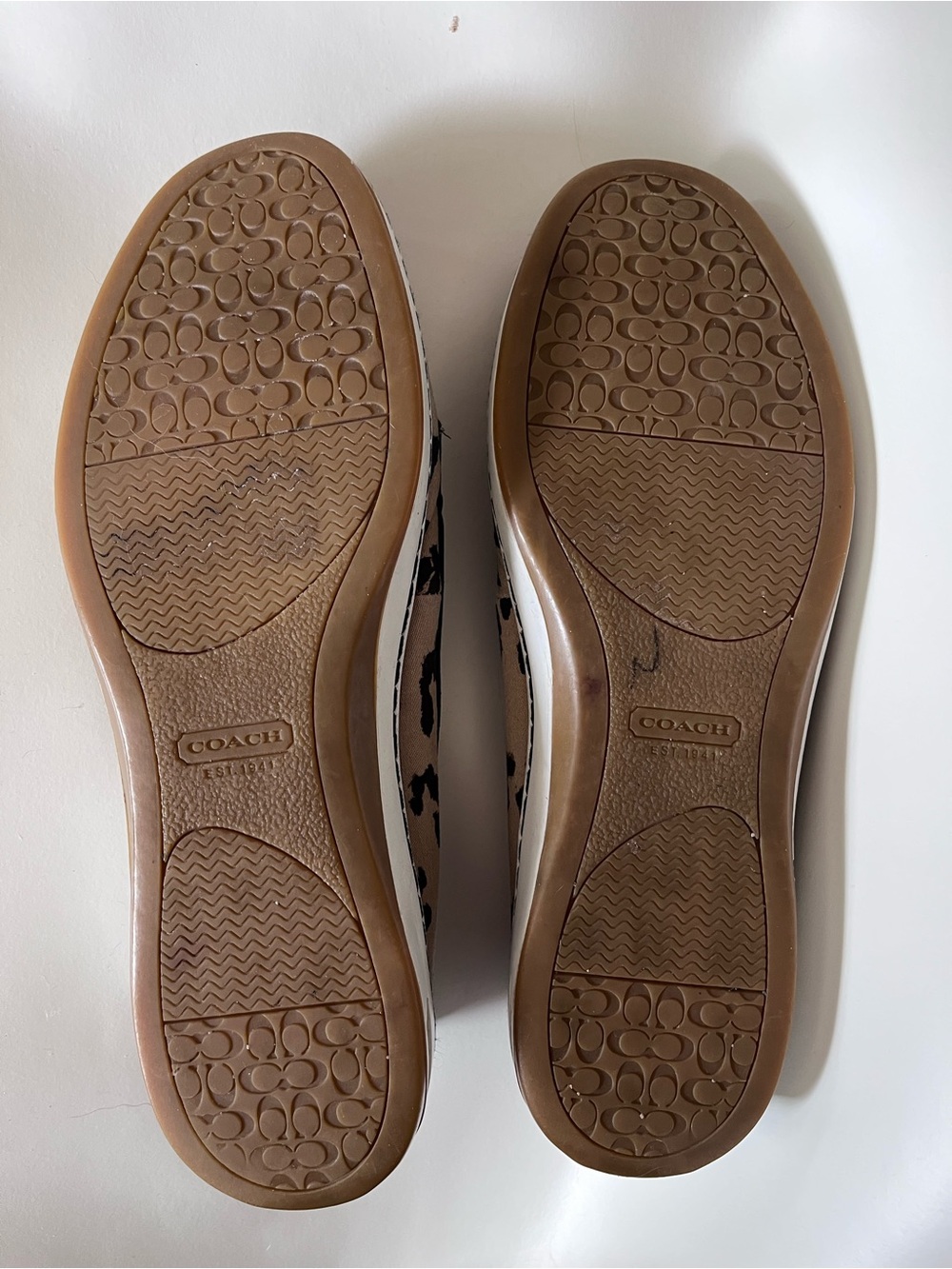 Coach Leopard Print Slip-On Loafers 10B - Picture 5 of 7
